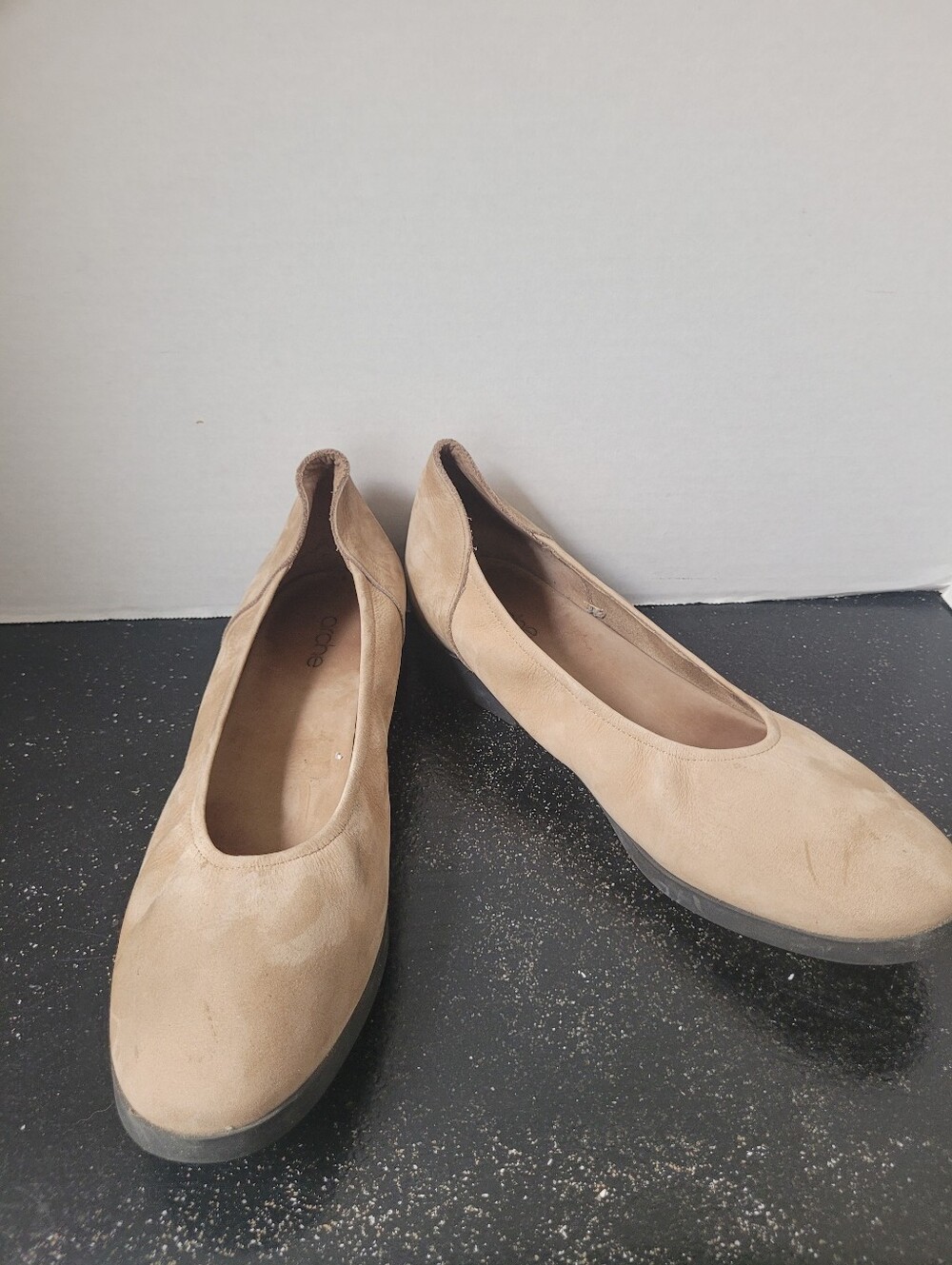 Arche Albame Tan Suede Ballet Flats